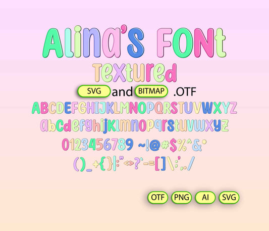 Easter Joy Font Textured - Alina's Fonts