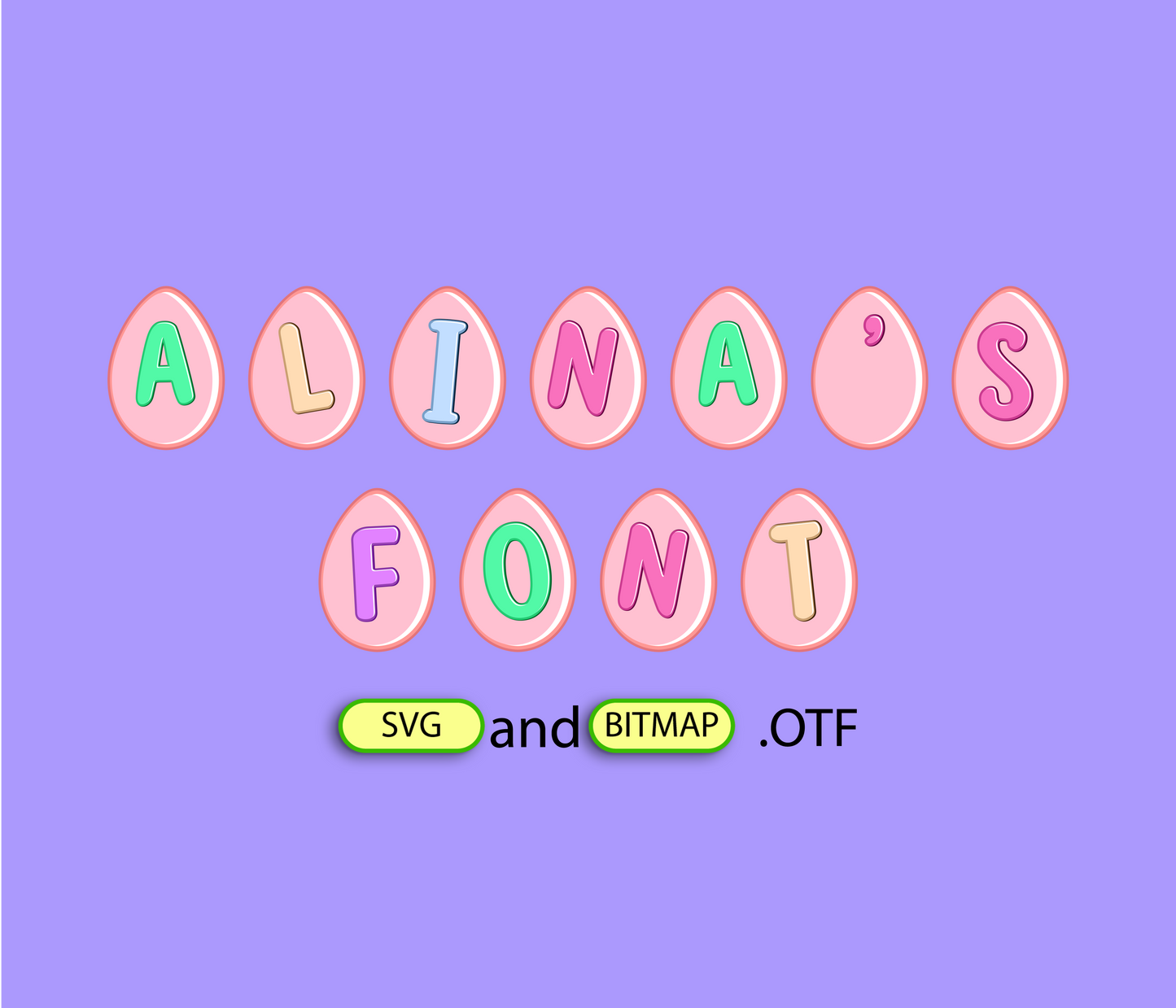 Easter Jubilee Banner Font Textured