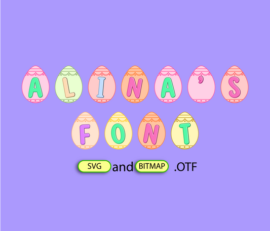 Easter Delightful Banner Font Textured