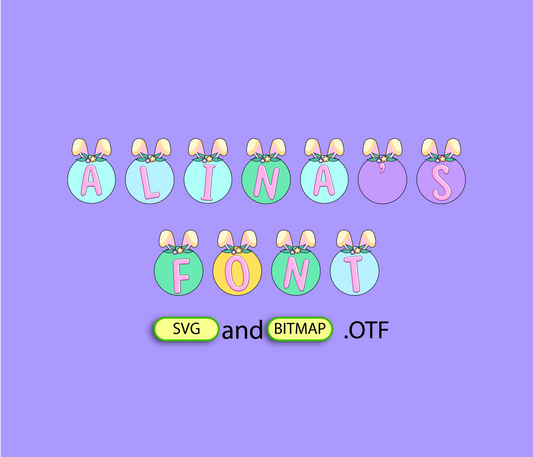 Easter Cheer Banner Font Textured
