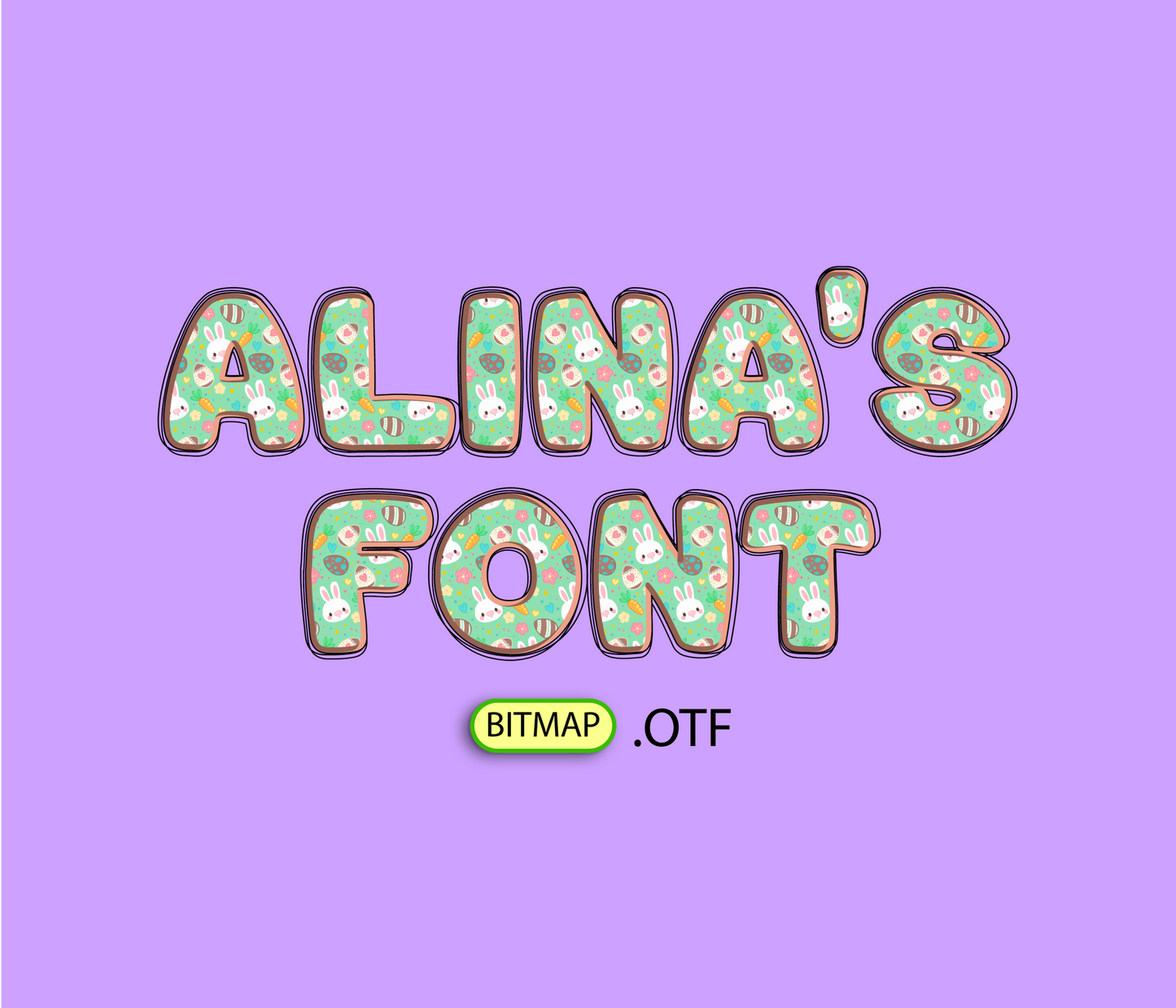 Cheerful Easter Pattern Font