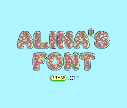 Easter Eggstravaganza Typeface Colorful Pattern Font