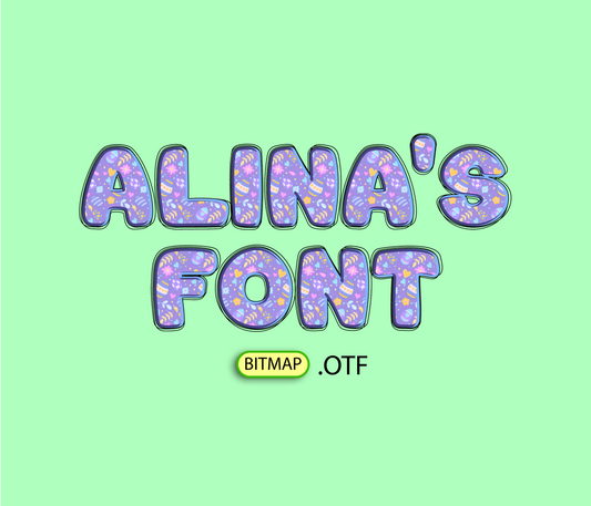 Easter Celebration Colorful Pattern Font