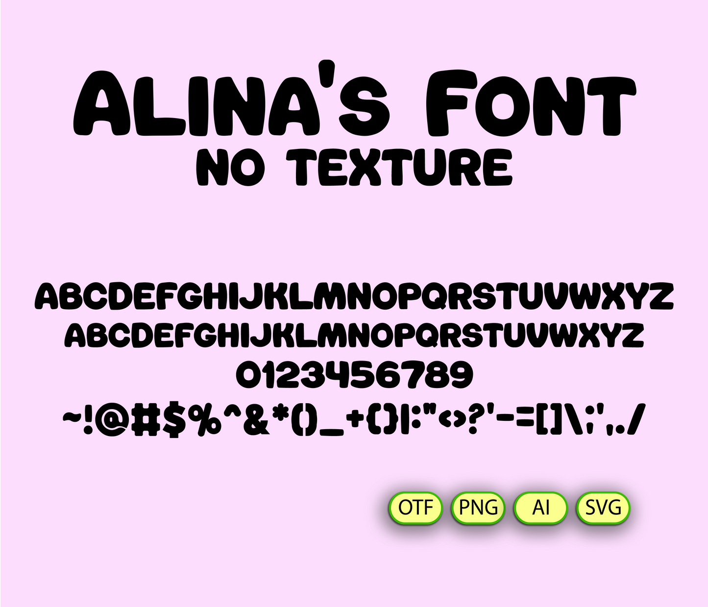 Easter Springtime Color Pattern Font