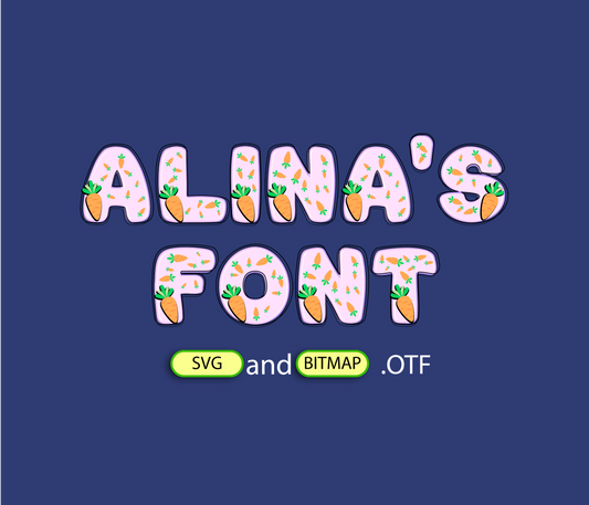 Colorful Easter Typeface Festive Pattern Font