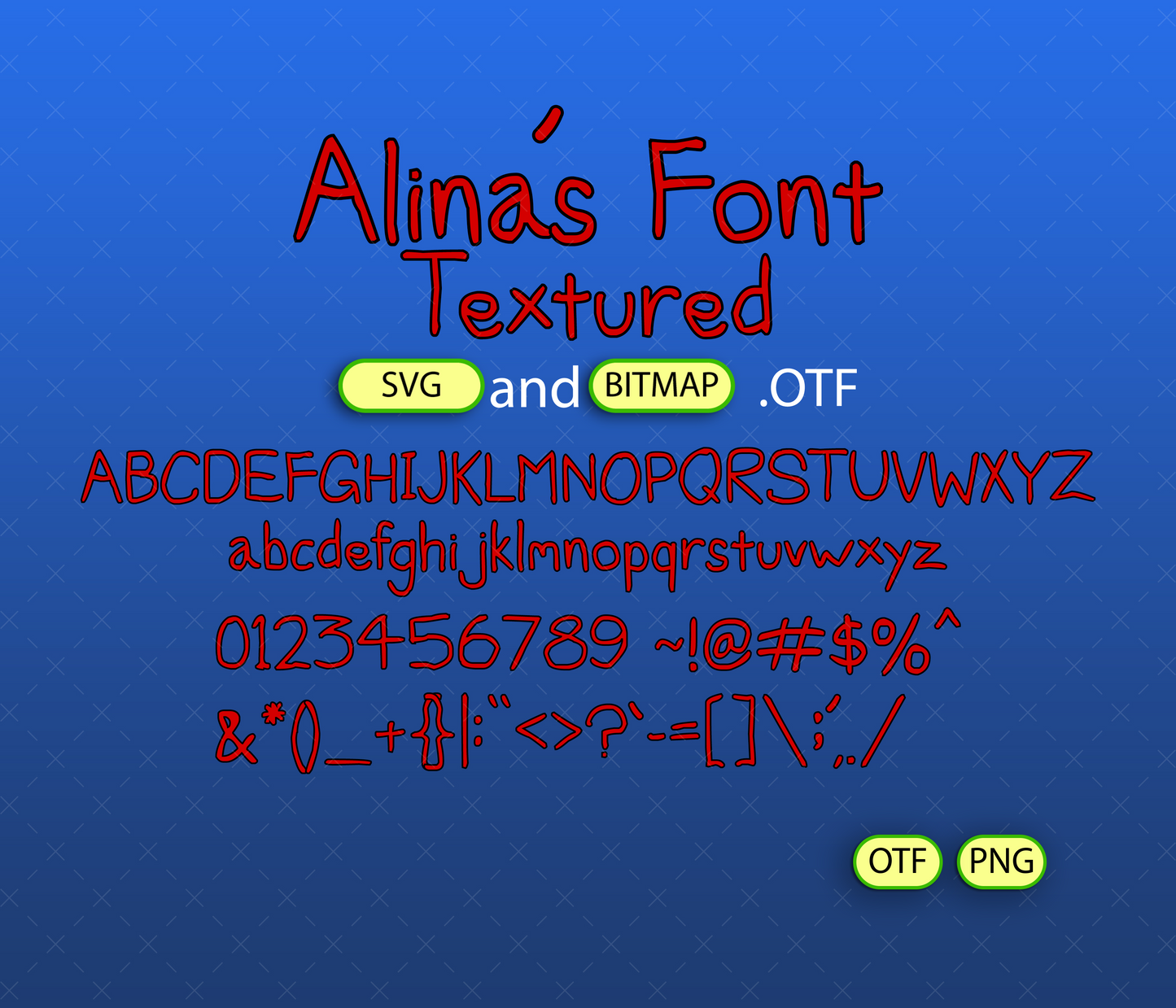 Childhood Fun with the Animated Trio Font Textured Bundle - Alina's Fonts