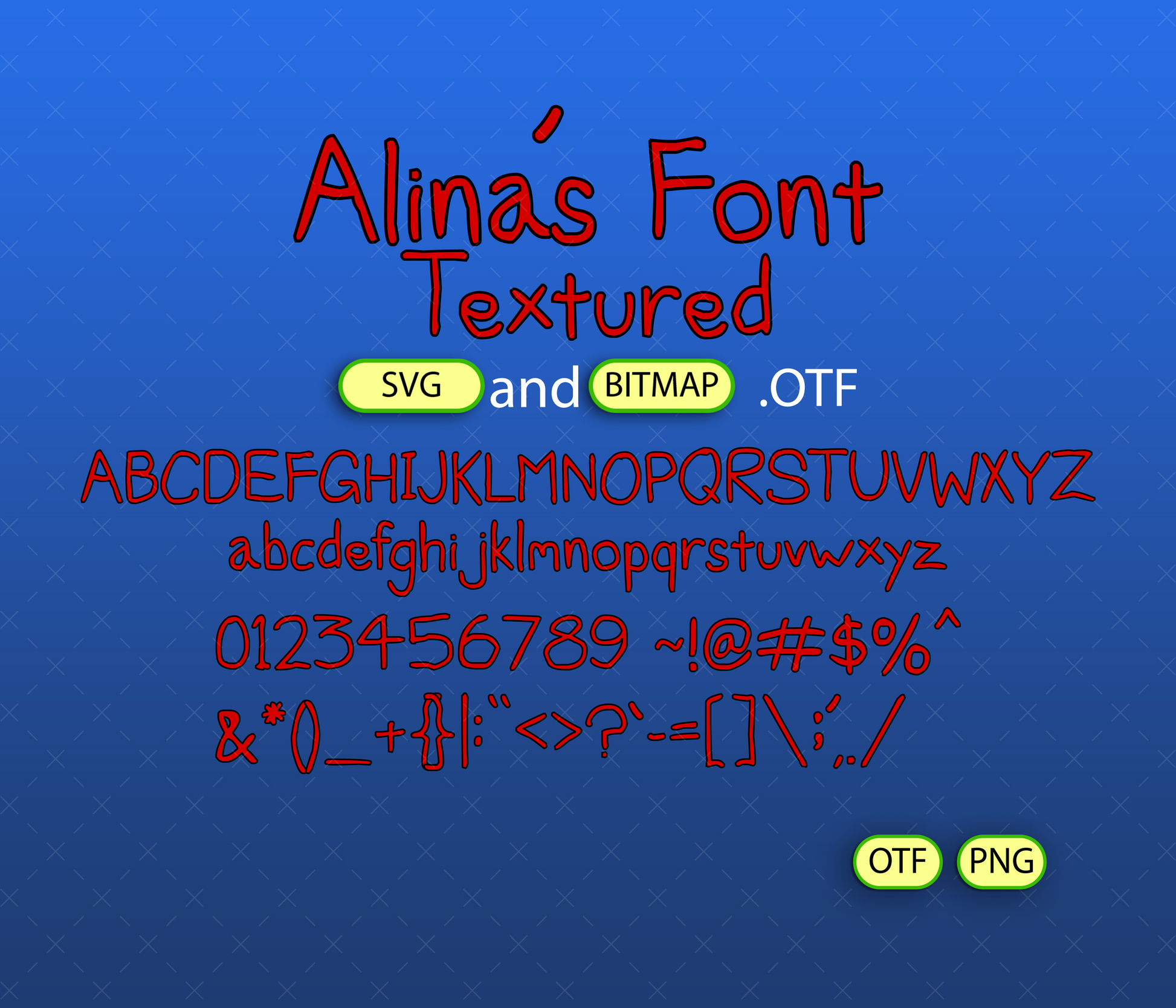 Childhood Fun with the Animated Trio Font Textured Bundle - Alina's Fonts