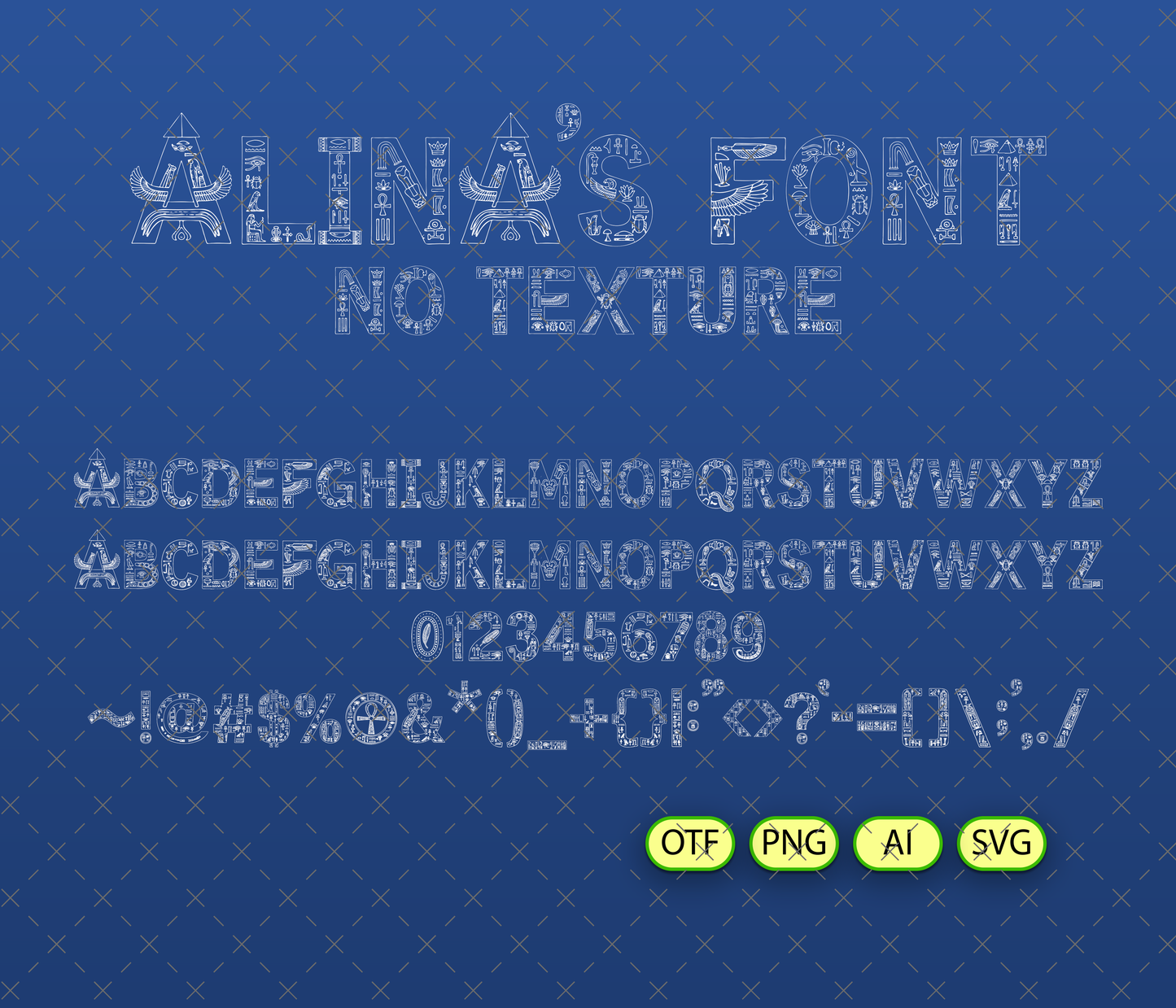 Ancient Pharaoh Font Textured