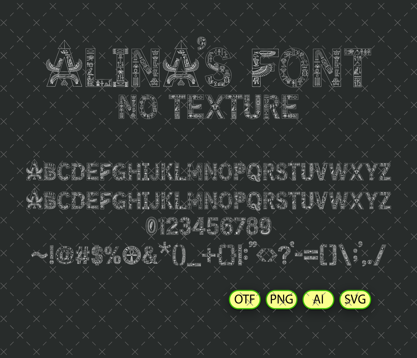Pharaoh Kingdom Font Textured