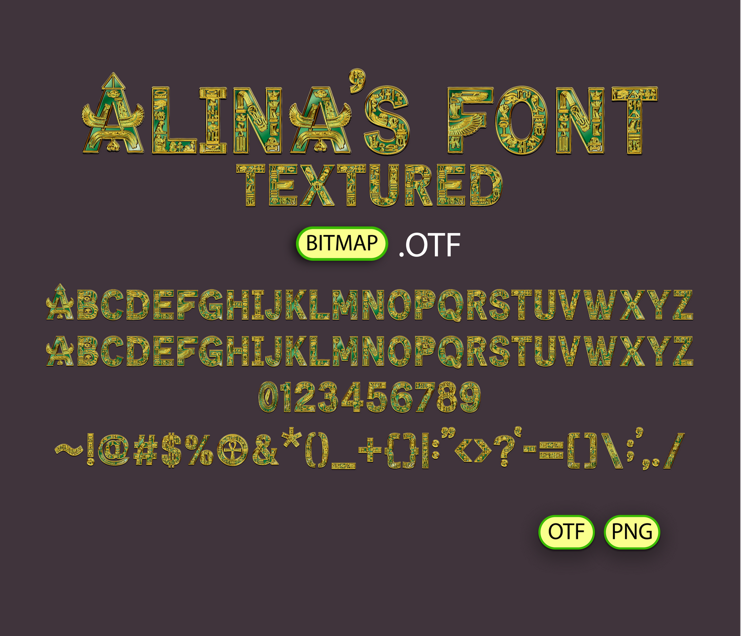 Nile Empire Font Textured