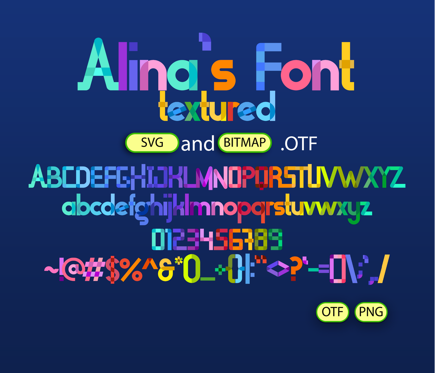 Naturic Elemental Romance Font Textured