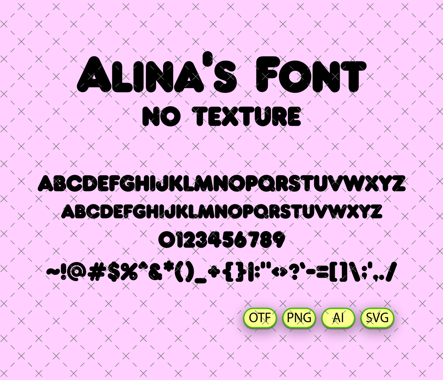 Exotic Pattern Font