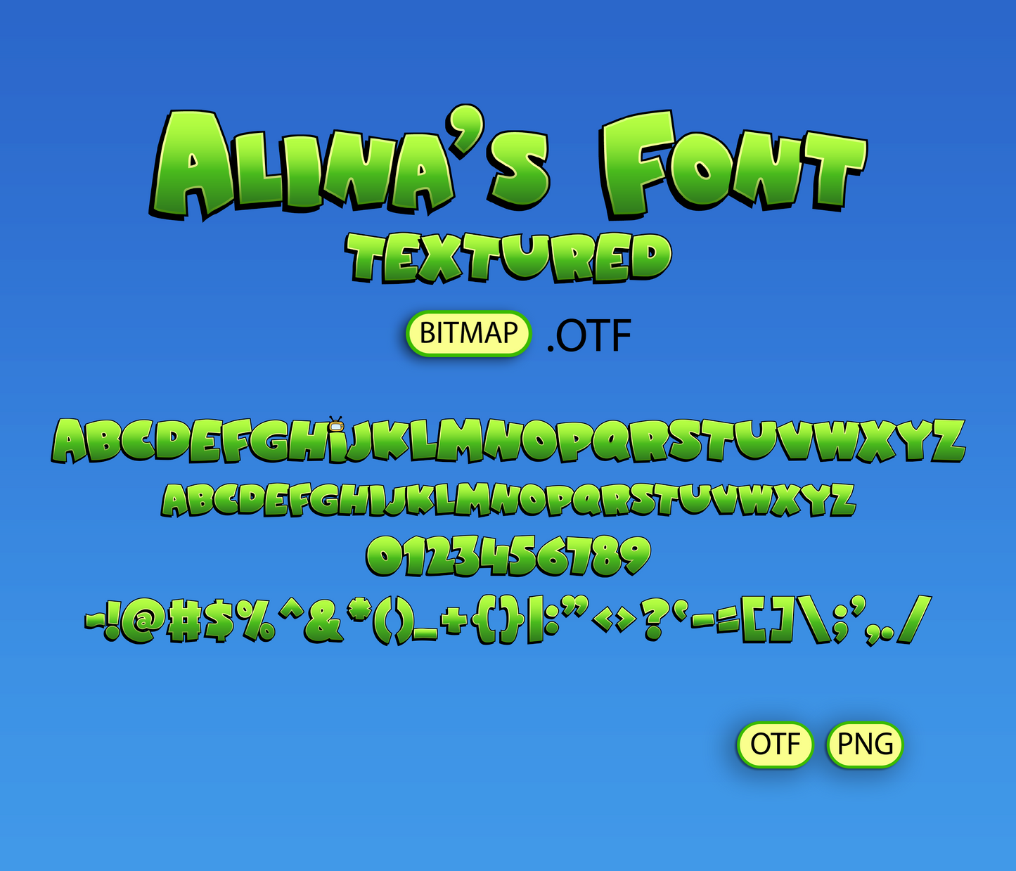 Quirky Family Sitcom Font Textured - Alina's Fonts
