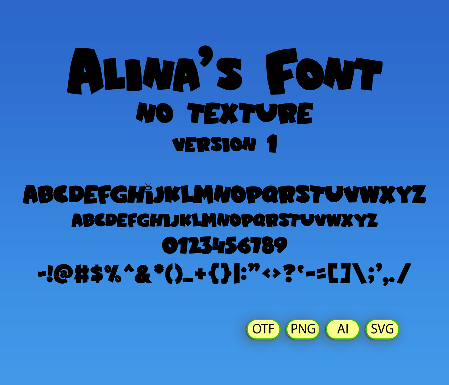 Quirky Family Sitcom Font Textured - Alina's Fonts