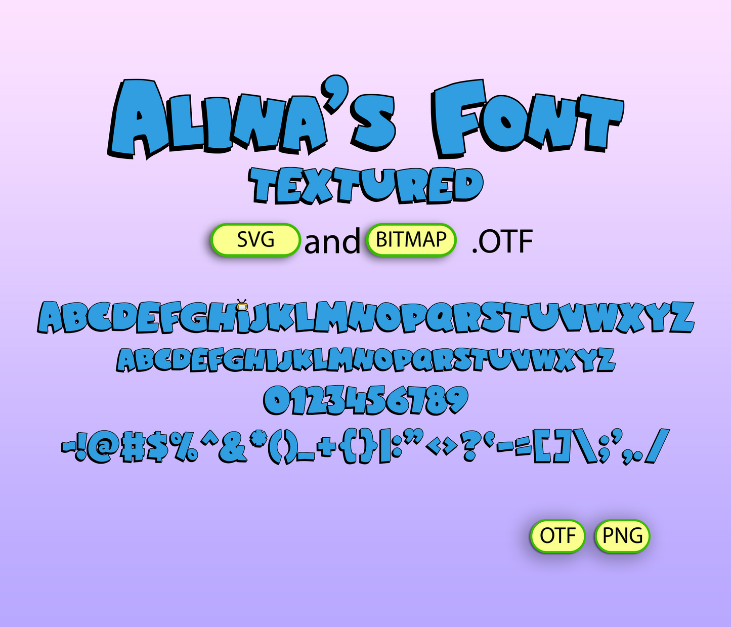 Family Sitcom Comedy Font Textured - Alina's Fonts