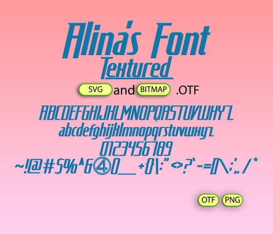 Extraordinary Cosmic Team Font Textured - Alina's Fonts