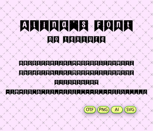 Baby Shower and Celebration Projects Banner Font