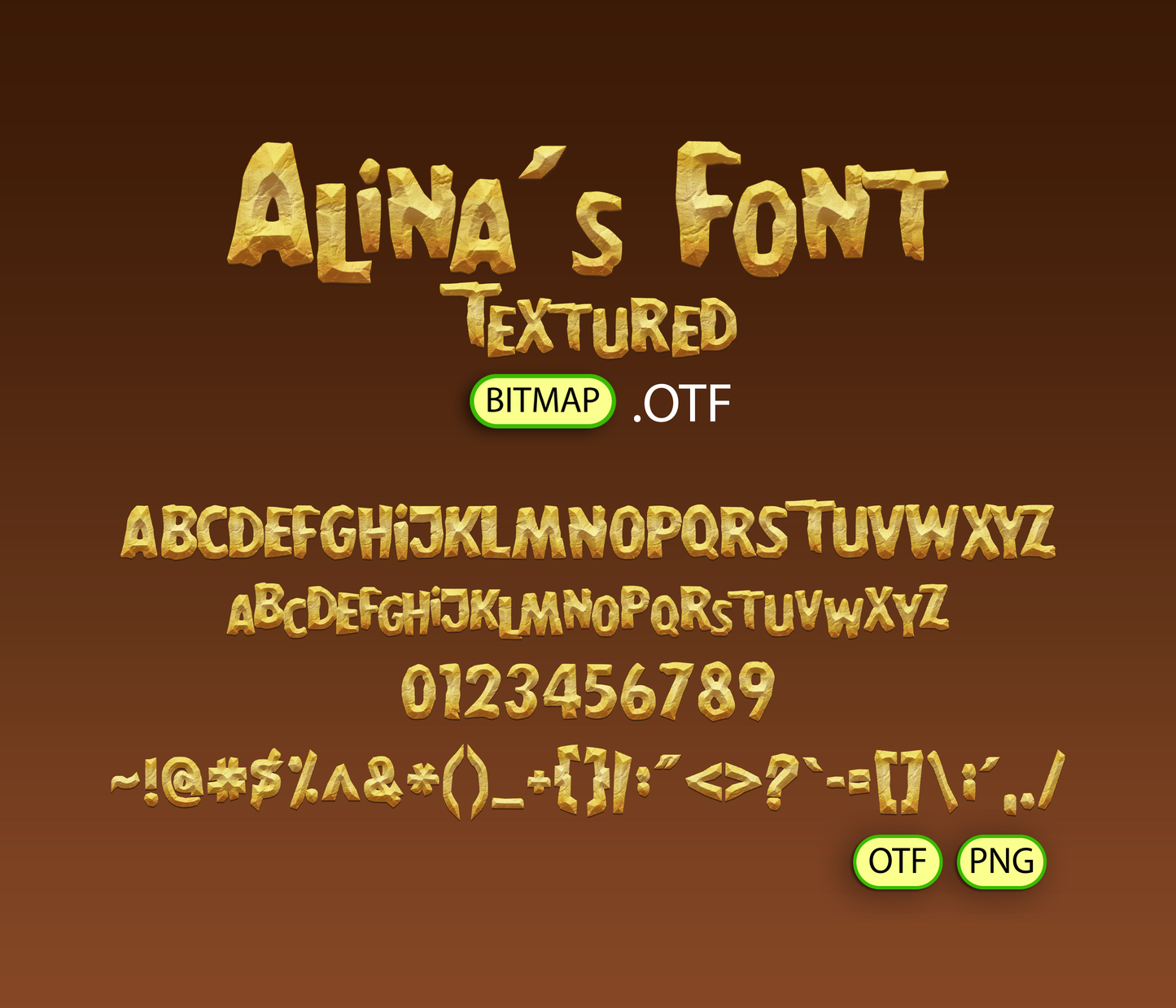 Stone Age Family Sitcom Font Textured - Alina's Fonts