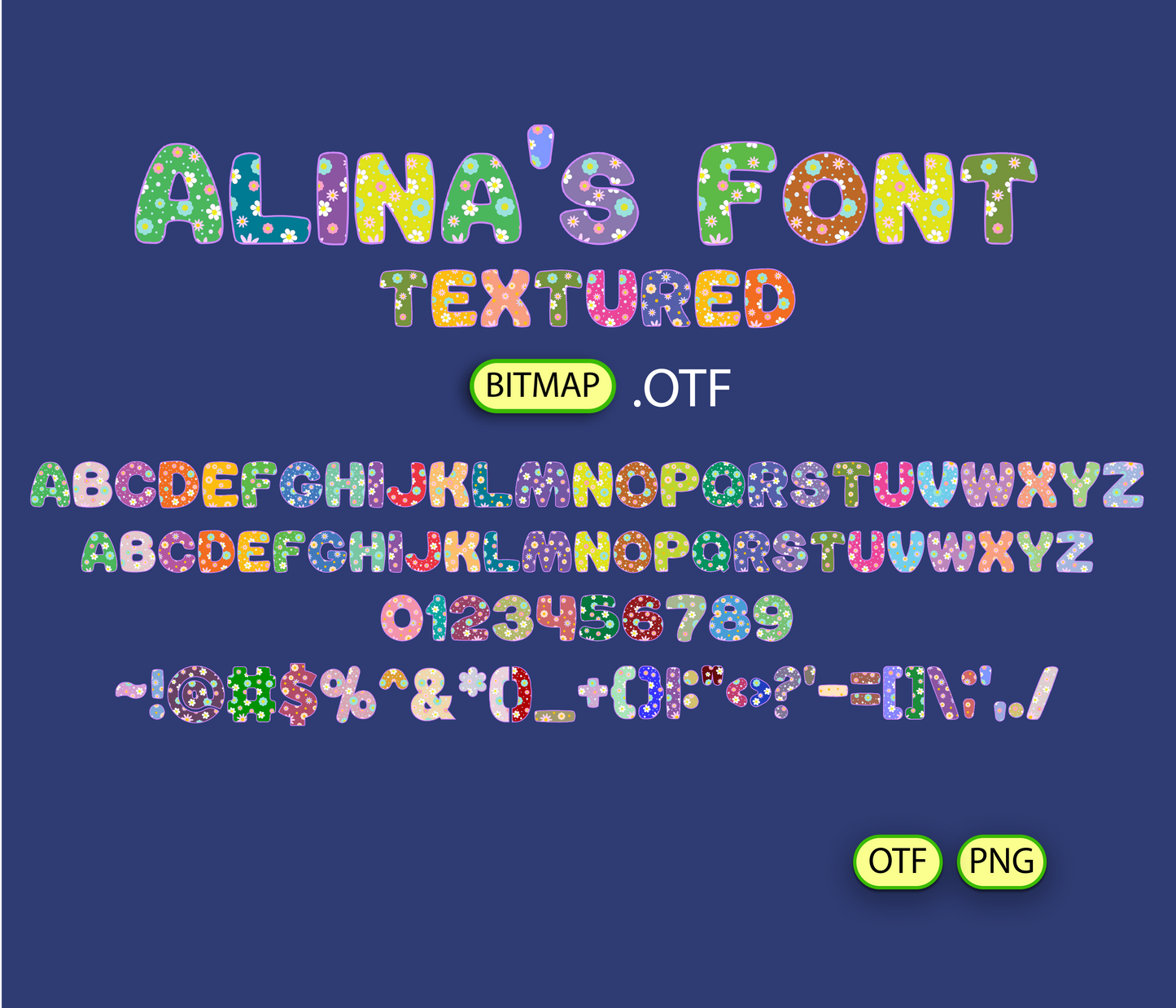 Floral Fantasy Pattern Font