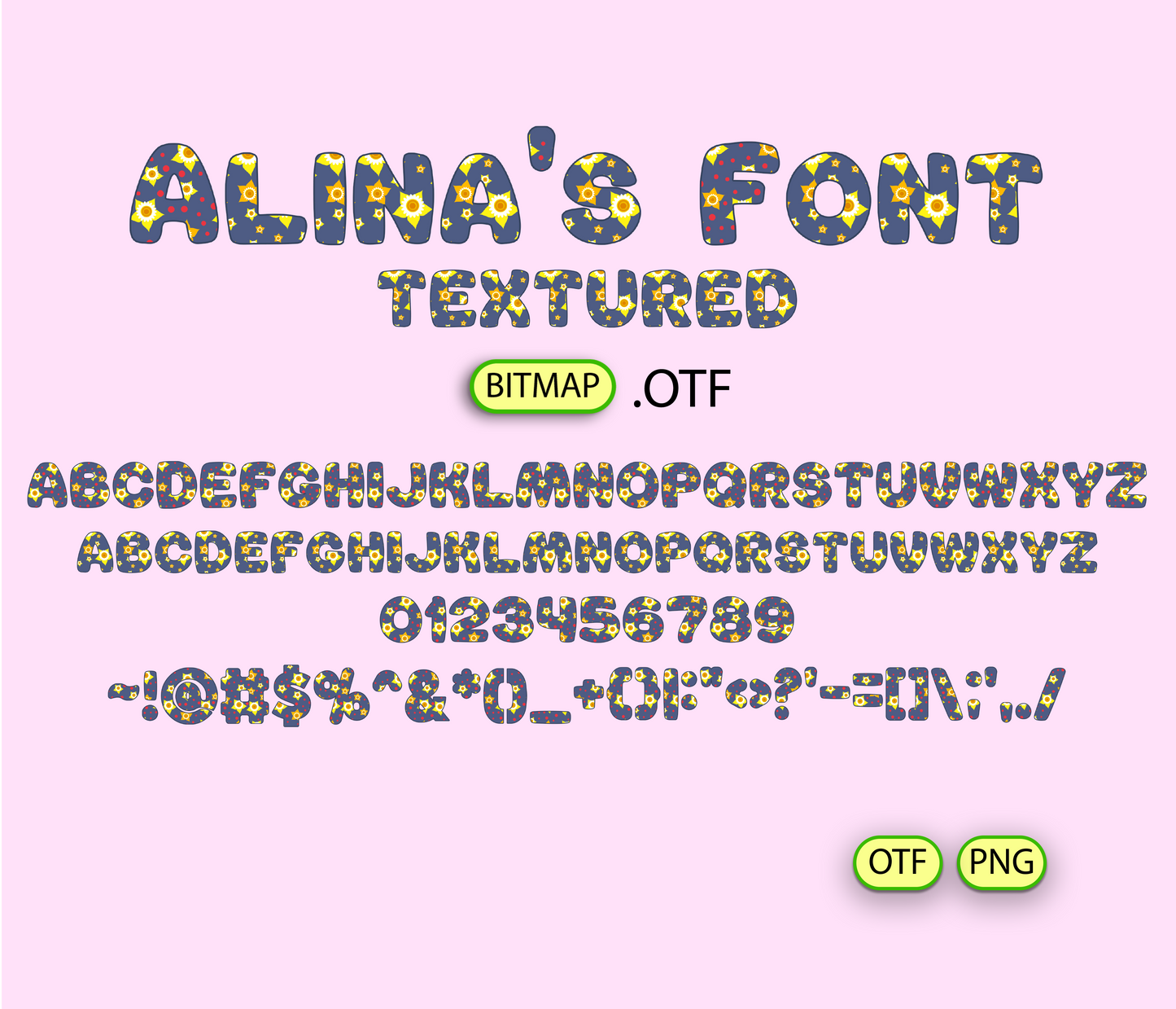 Flower Pattern Font