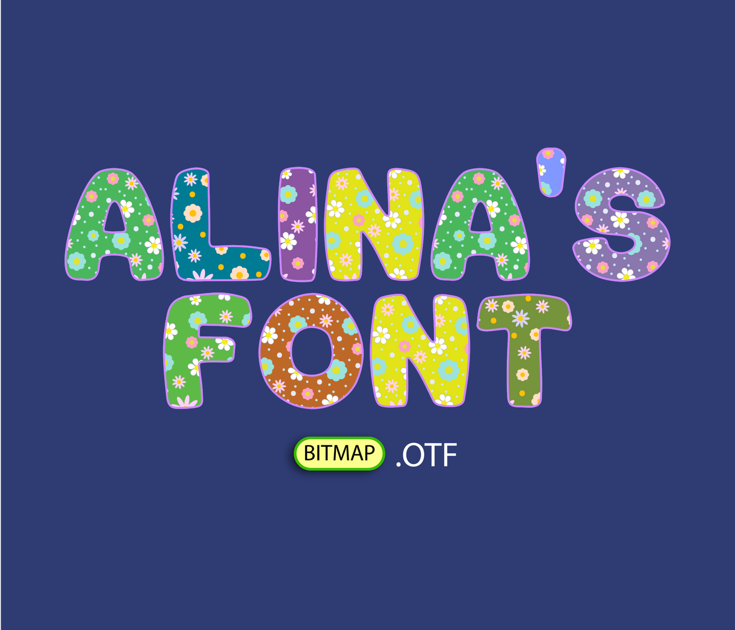 Floral Fantasy Pattern Font