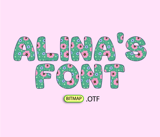 Flower Color Pattern Font