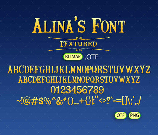 Fantasy Quest Font Textured - Alina's Fonts
