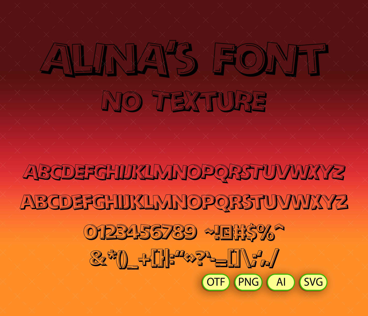 Toon Time Font Textured - Alina's Fonts