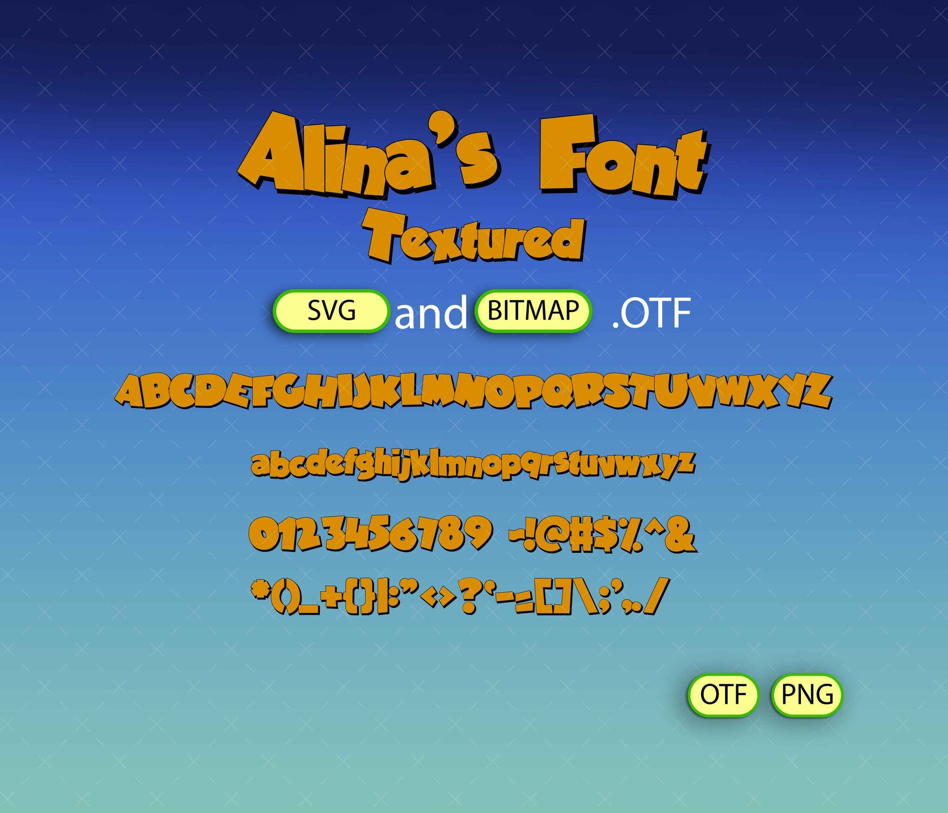 Lasagna Cat Font Textured - Alina's Fonts