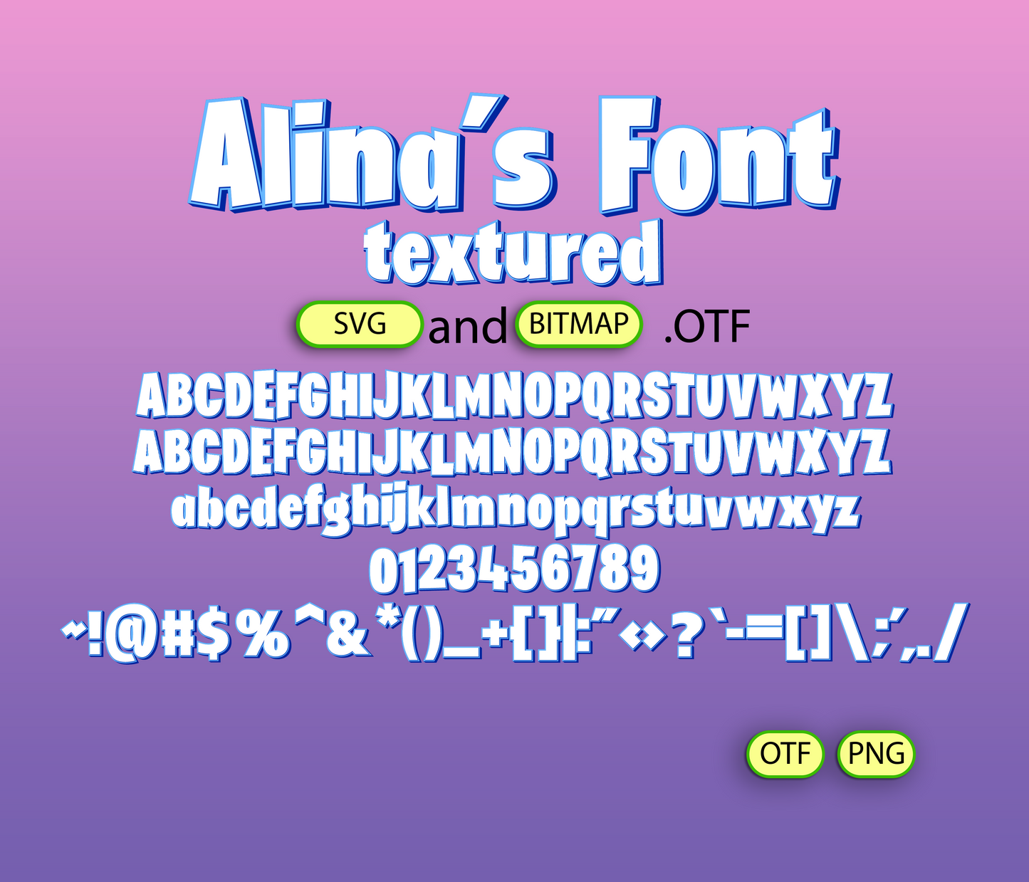 Battle Royale Champions Font Textured Bundle - Alina's Fonts