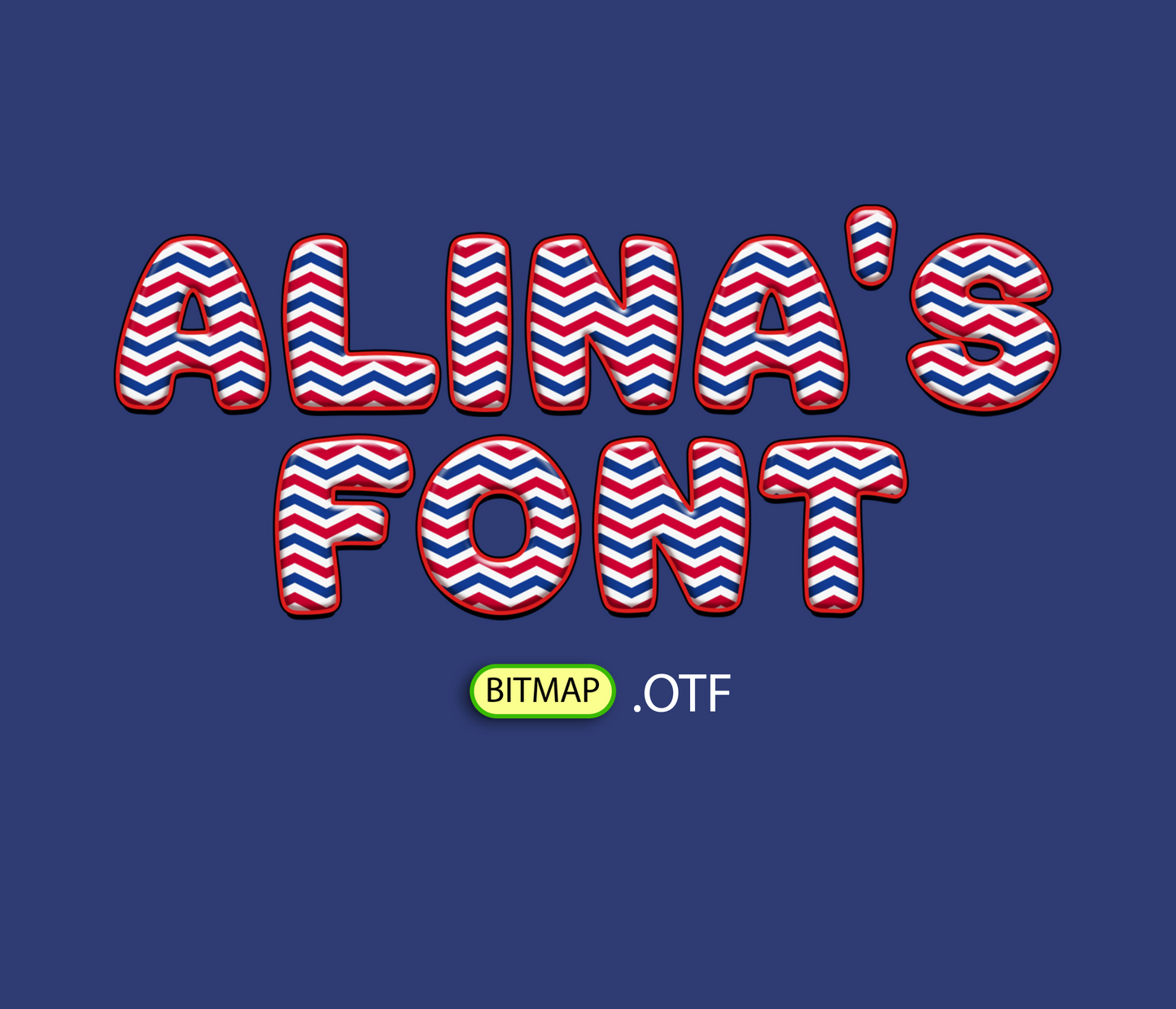 FREE Independence Day Patriotic Style Pattern Font