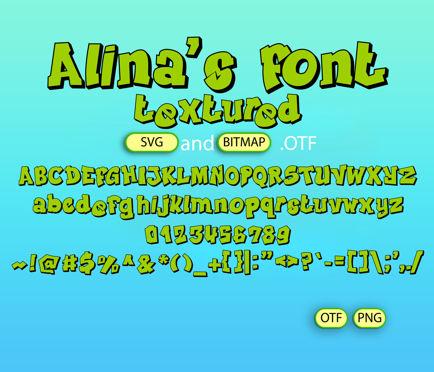 Iconic '90s Graffiti Font Textured - Alina's Fonts