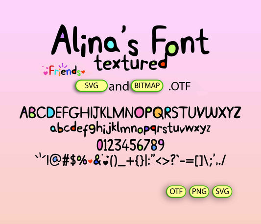 Friendship Font Textured - Alina's Fonts