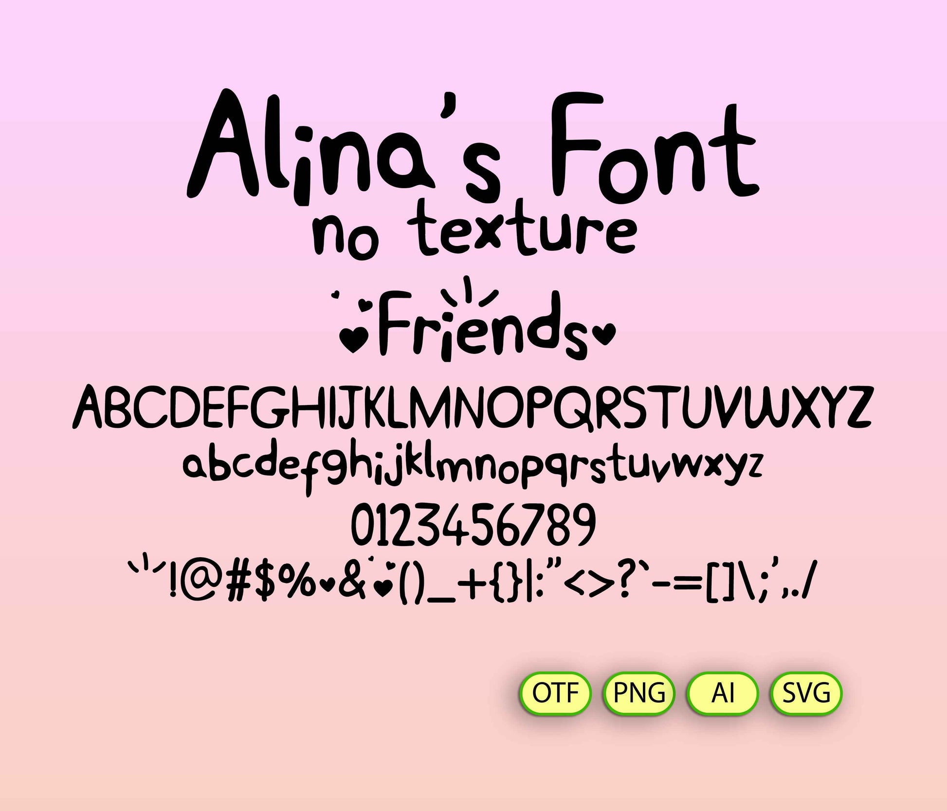 Magical Friends Font - Alina's Fonts