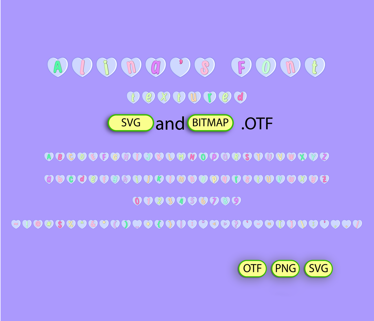 Friendship Palette for Boys Banner Font Textured