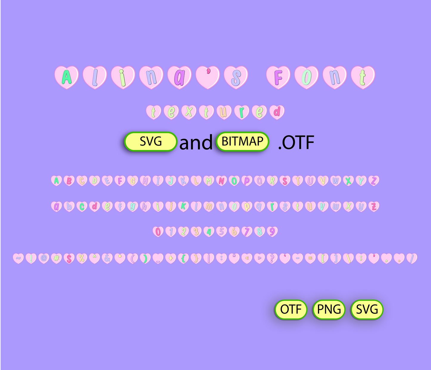 Friendship Palette for Girls Banner Font Textured
