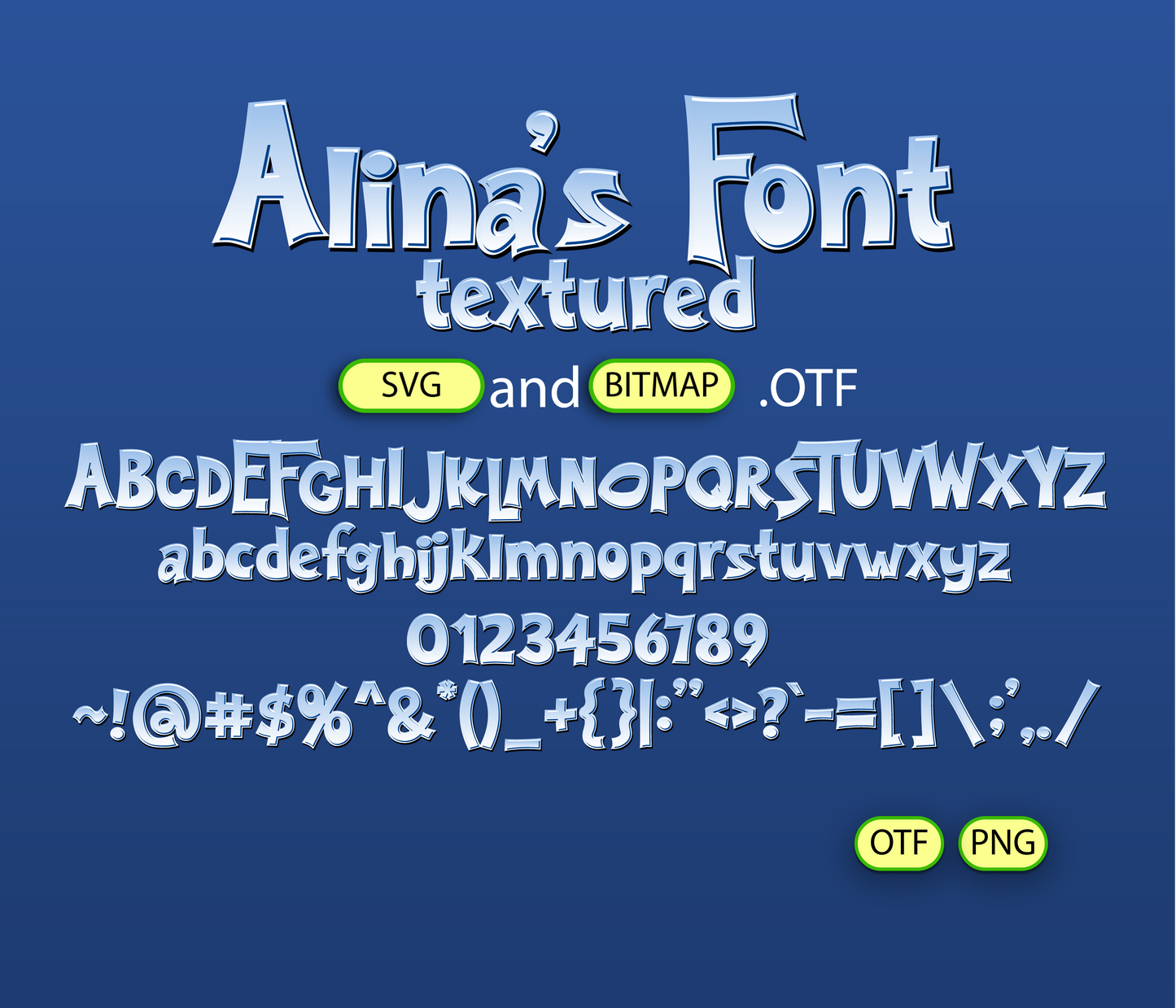 Snowy Friend Font Textured