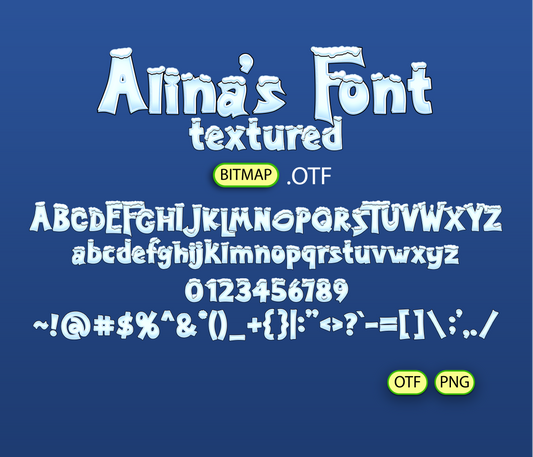 Frosty Companion Font Textured