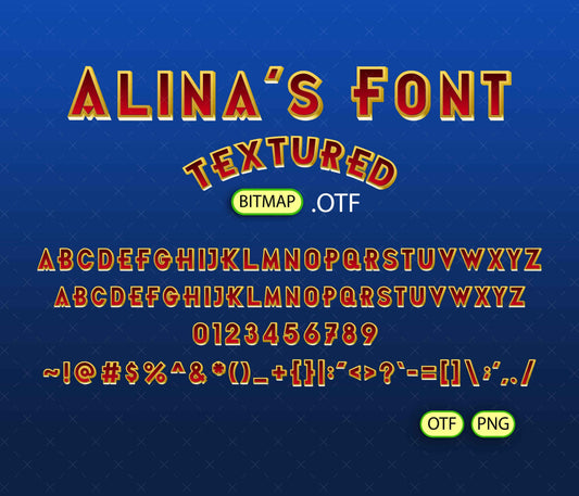 Intergalactic Delivery Crew Font Textured - Alina's Fonts