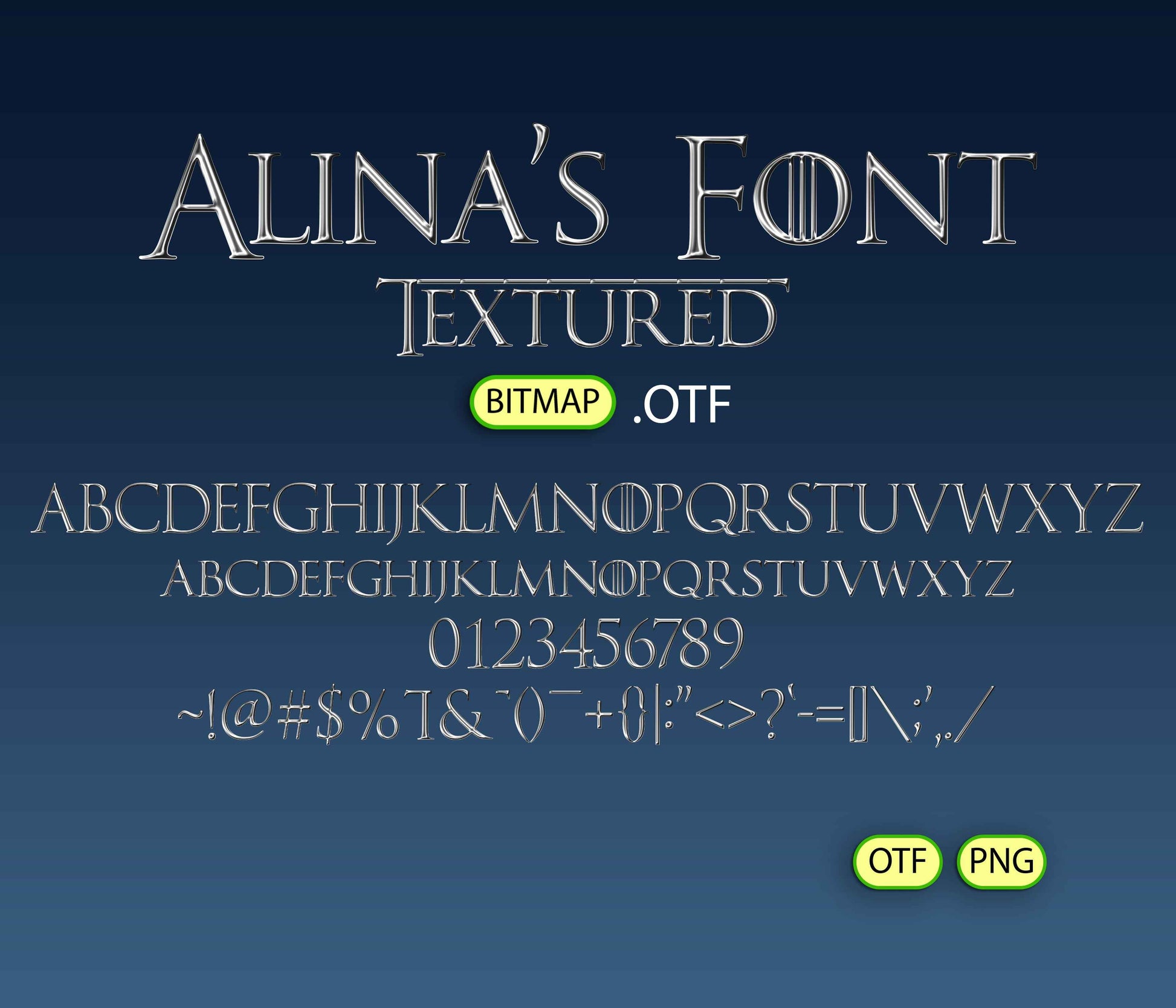 Kingdoms Font Textured - Alina's Fonts