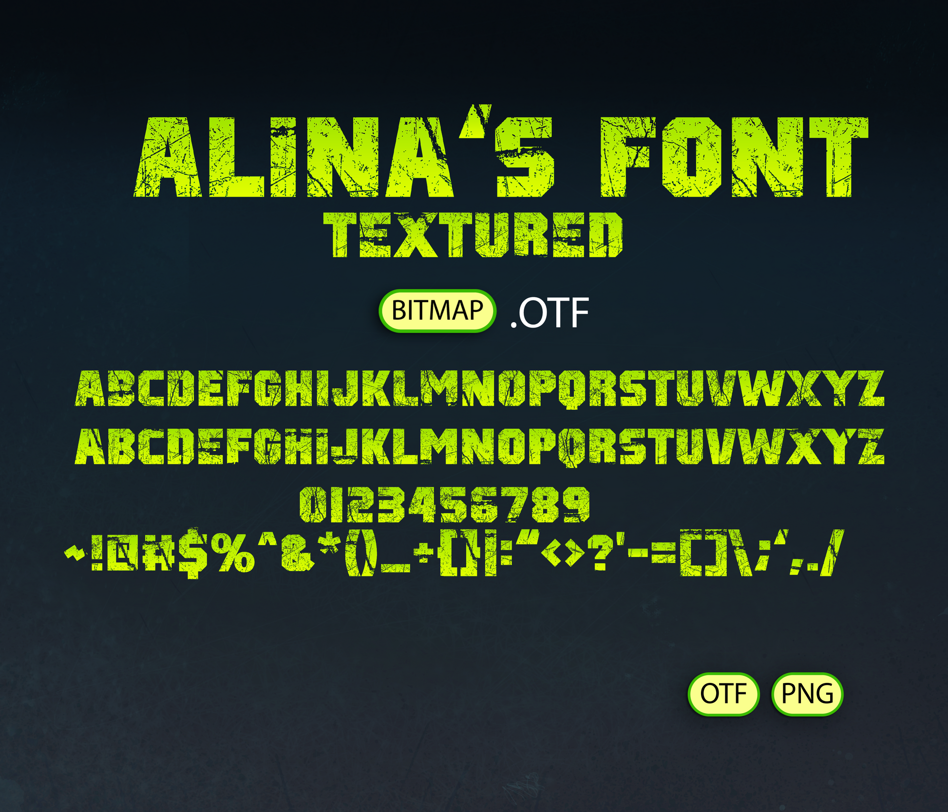 Elite Heroes Battle Font Textured - Alina's Fonts