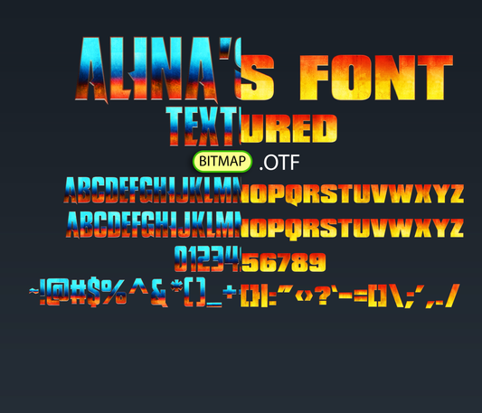 Titan Clash Font Textured Bundle - Alina's Fonts
