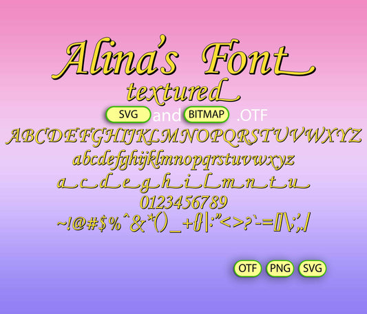 Retro Ladies Font Textured - Alina's Fonts