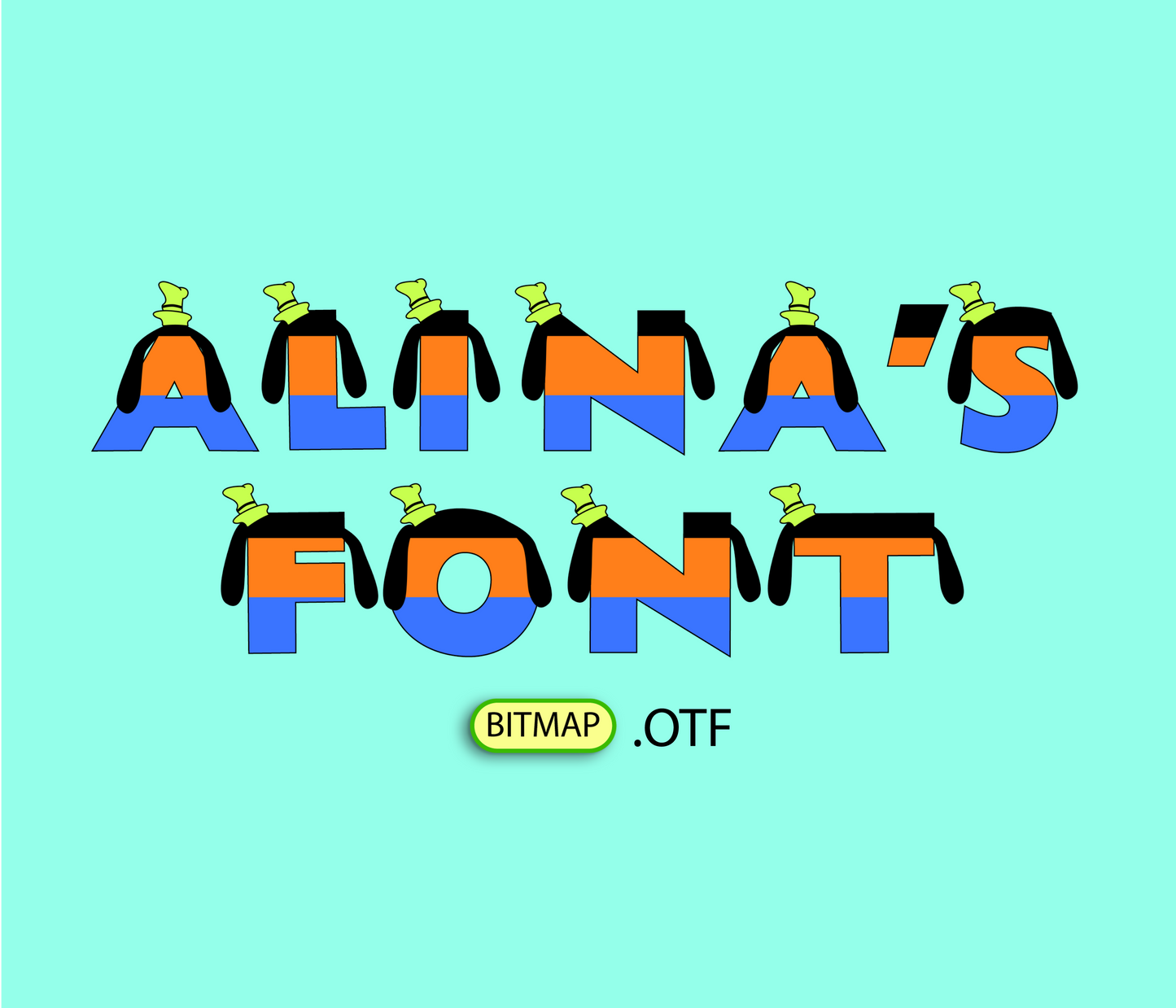 Clumsy Bumbling Pattern Font