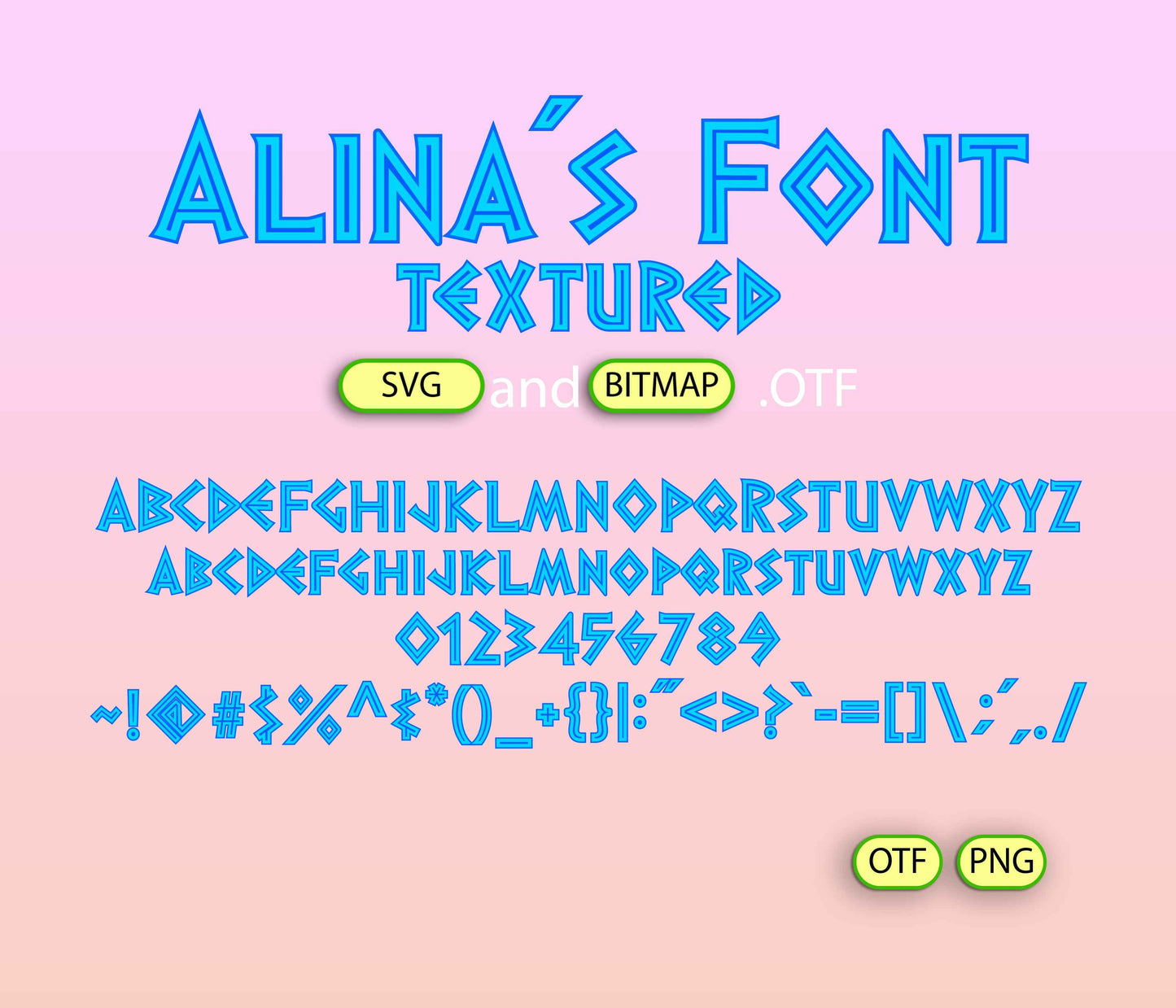 Greek Font Textured - Alina's Fonts