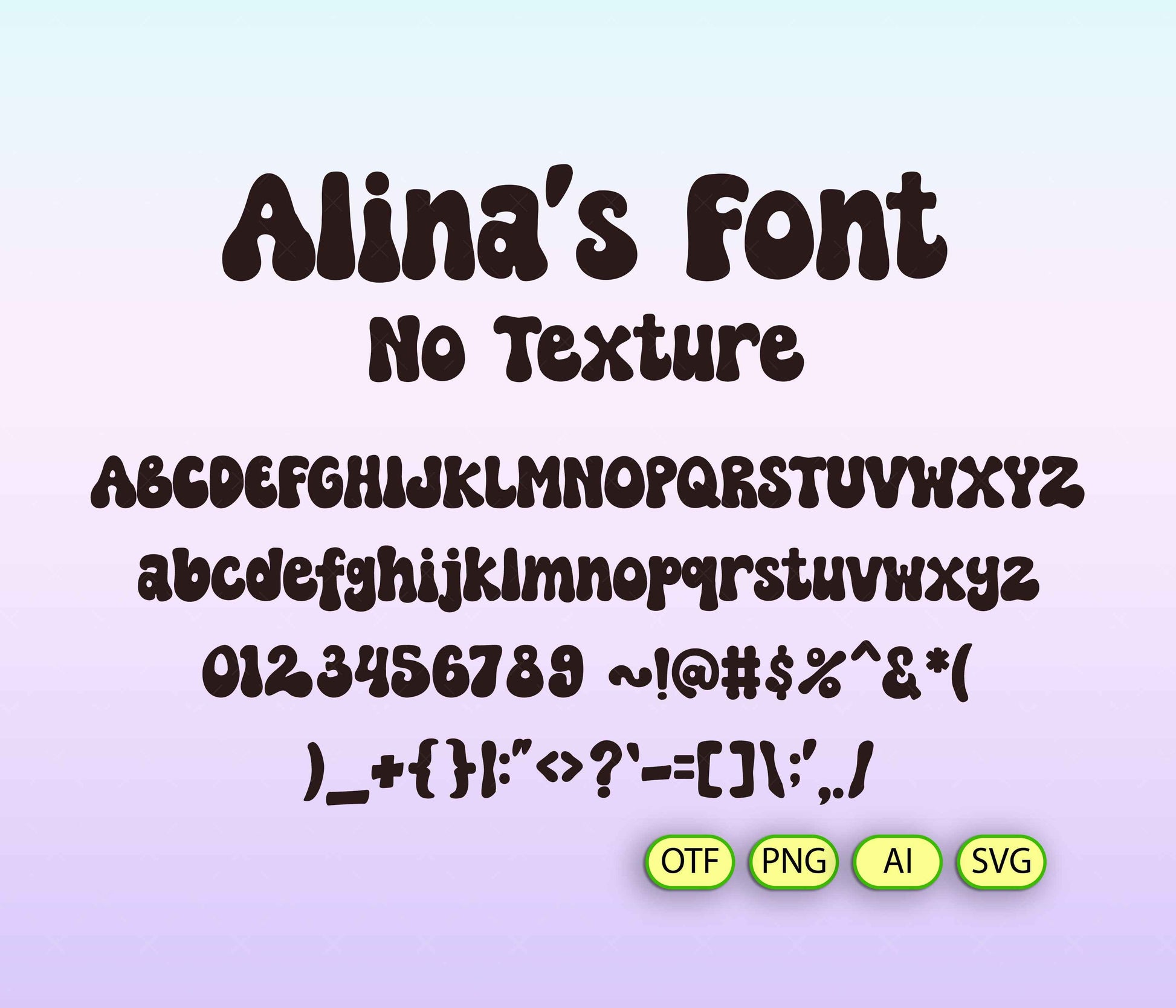 Groovy Psychedelic Splash of Rainbow Font Textured - Alina's Fonts
