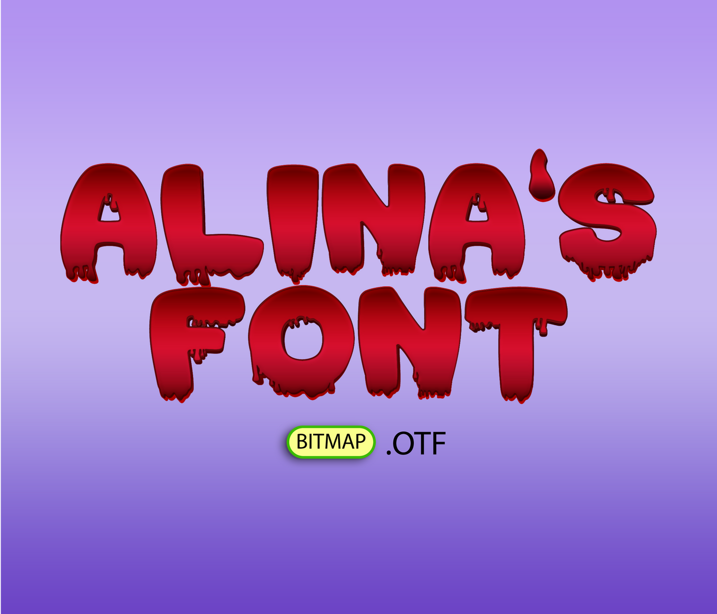 Halloween Slime Font Textured