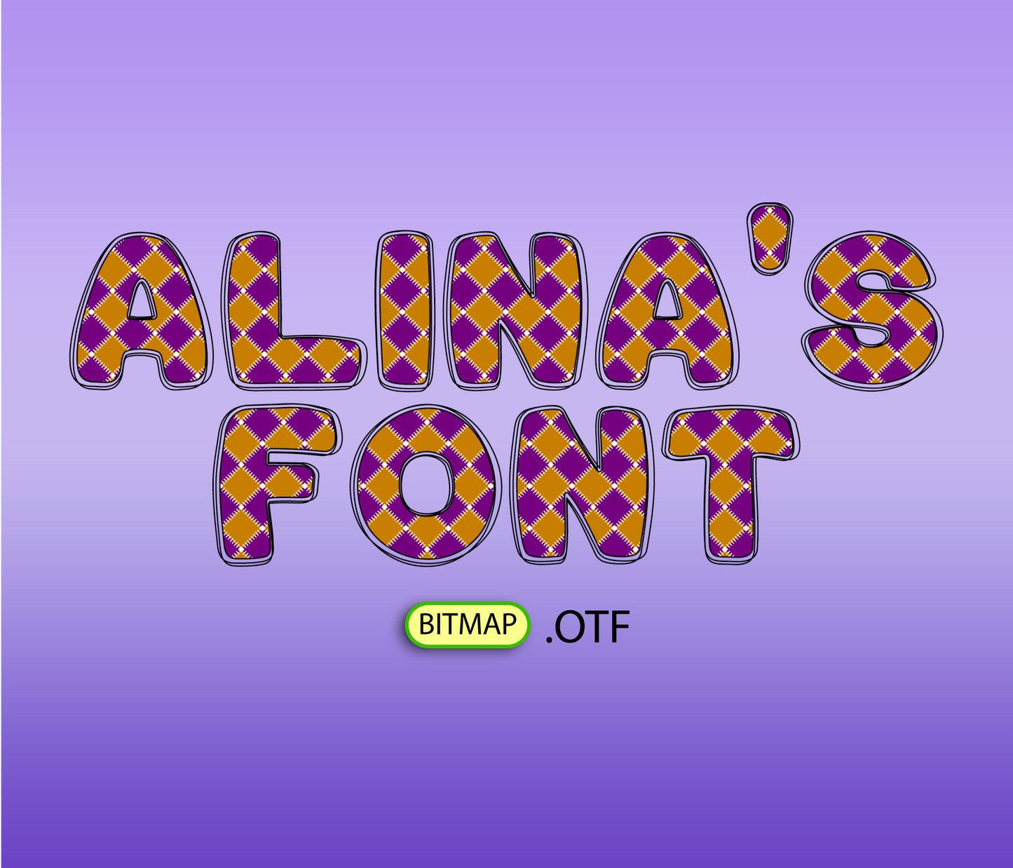 Halloween Geometric Pattern Font