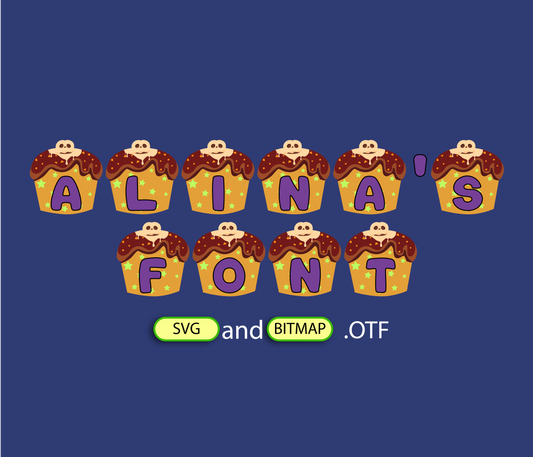 Haunted Brownie Pattern Font