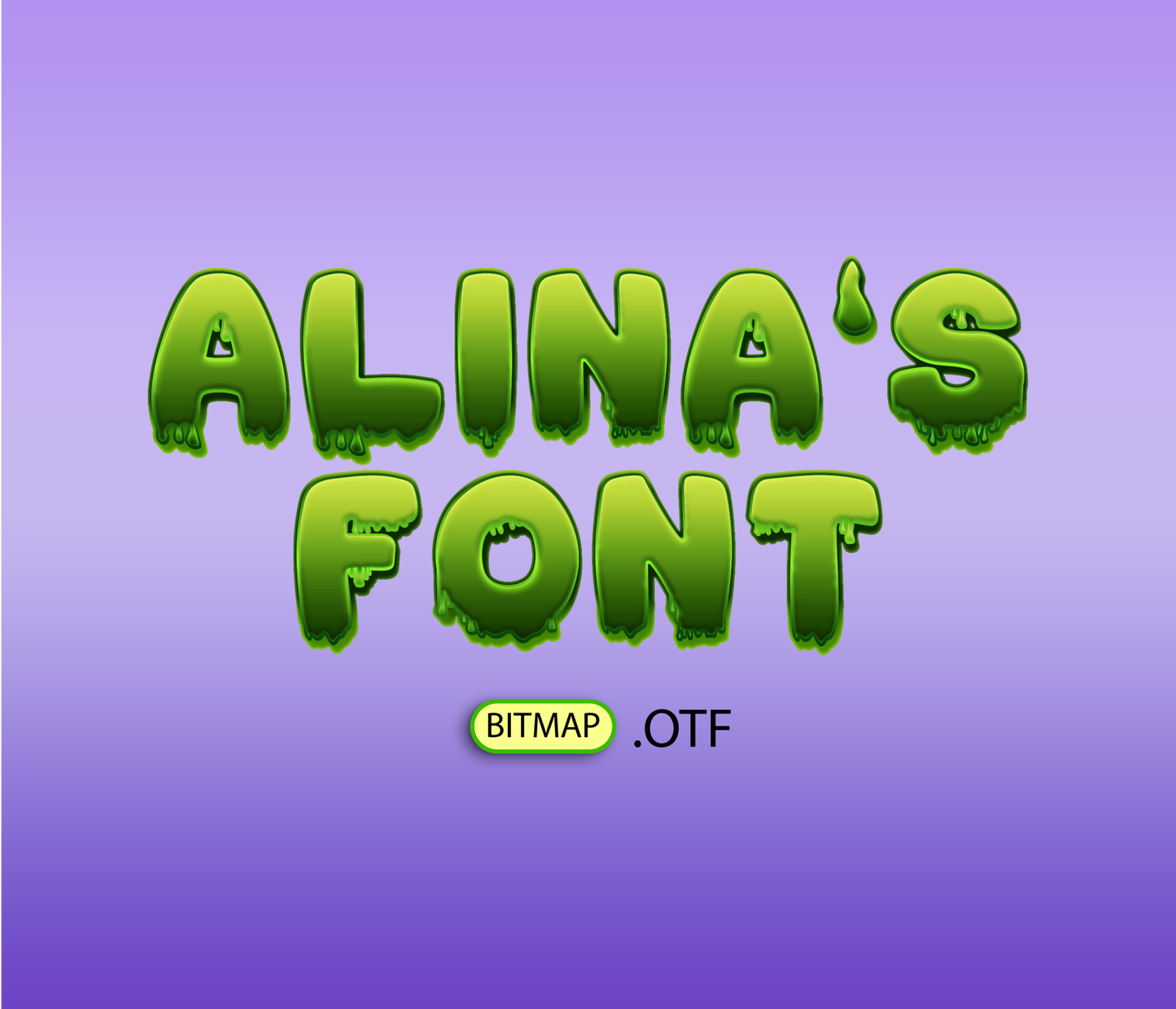 Slime Halloween Font Textured Oozy Spook